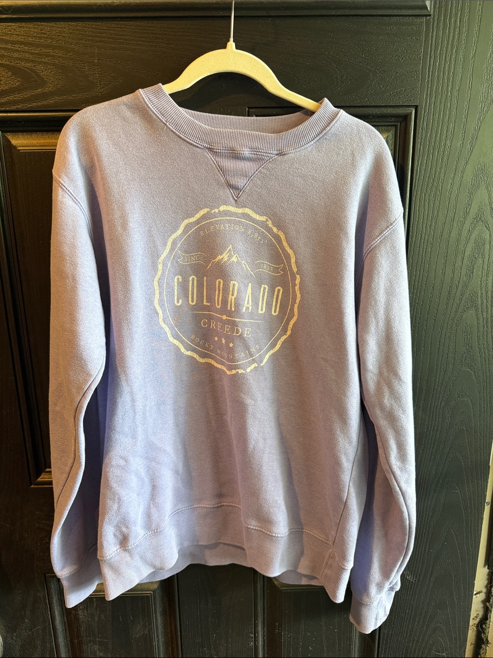 Colorado Creede Lavender Crewneck Sweatshirt